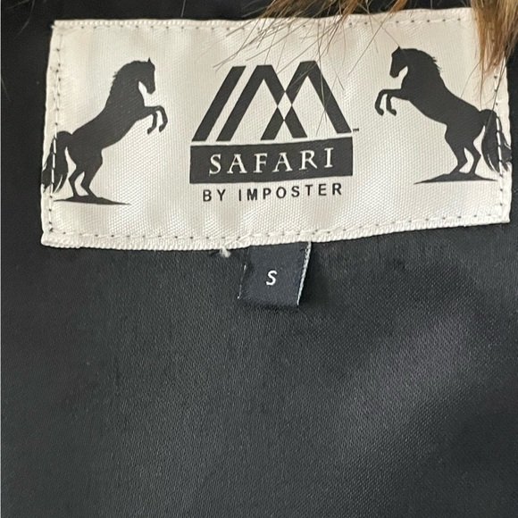 Safari by Imposters Brown Faux Fur Leopard Print Oversized Vest sz Small - Picture 8 of 10